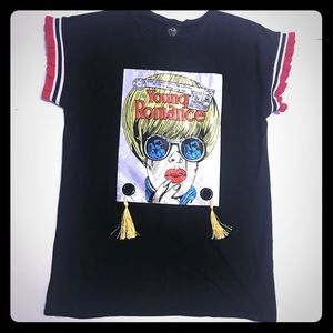 Young Romance Face Painted TShirt Dress - DR-27